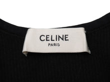Load image into Gallery viewer, CELINE セリーヌ タンクトップ スポーツブラ アスレチックニット ブラック サイズS 2A68L372N コットン ナイロン 美品 中古 54211
