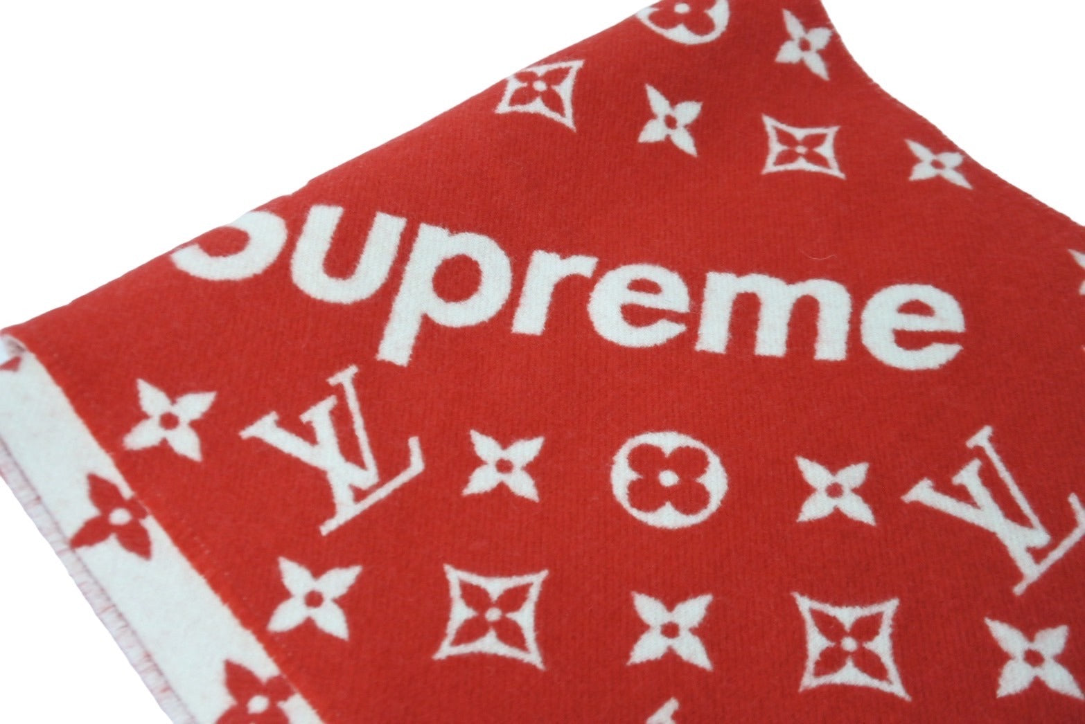 極美品 LOUIS VUITTON ルイ・ヴィトン スカーフ Supremeコラボ ...