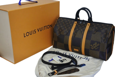 新品未使用 LouisVuitton ルイヴィトン NIGO キーポルバンドリエール50 ボストンバッグ N40360 ダミエジャイアントキャンバス 54244