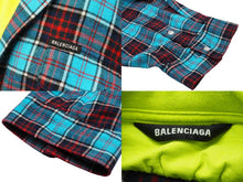 Load image into Gallery viewer, BALENCIAGA バレンシアガ TROMPE L&#39;ŒIL オーバーサイズシャツ ユーズド加工 コットン 699371TMM116305 サイズ2 美品 中古 54248