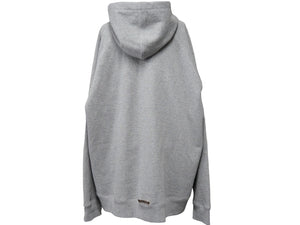 極美品 CHROME HEARTS クロムハーツ ワイノットラグランスリーブジップアップパーカー グレー ブラック サイズXXL 中古 54256