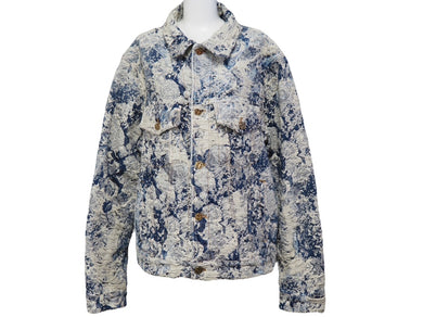 LOUIS VUITTON ルイ・ヴィトン 22AW クラシック モノグラムデニム ジャケット RM222 PM9 HNA86W サイズ48 美品 中古 54268