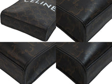 Load image into Gallery viewer, CELINE セリーヌ ミニ バーティカルカバ トリオンフ 2WAY ショルダーバッグ ブラウン 194372BZK.04LU 美品 中古 54285