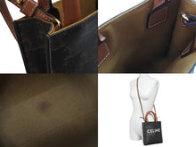 Load image into Gallery viewer, CELINE セリーヌ ミニ バーティカルカバ トリオンフ 2WAY ショルダーバッグ ブラウン 194372BZK.04LU 美品 中古 54285