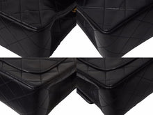Load image into Gallery viewer, CHANEL シャネル ミニマトラッセ ショルダーバッグ 5番台 ココマーク ラムスキン ブラック ゴールド 美品 中古 54293