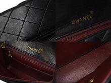 Load image into Gallery viewer, CHANEL シャネル ミニマトラッセ ショルダーバッグ 5番台 ココマーク ラムスキン ブラック ゴールド 美品 中古 54293