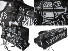 Load image into Gallery viewer, BALENCIAGA バレンシアガ トートバッグ グラフィティ クラシックシティ ミディアム 505550.Y.535269 シルバー金具 美品 中古 54297