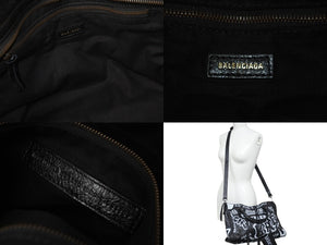 BALENCIAGA バレンシアガ トートバッグ グラフィティ クラシックシティ ミディアム 505550.Y.535269 シルバー金具 美品 中古 54297