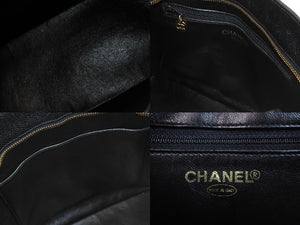 CHANEL シャネル 復刻トート 7番台 ハンドバッグ ココマーク キャビアスキン ブラック ゴールド金具 美品 中古 54298
