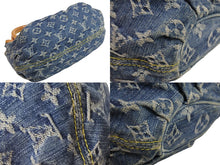 Load image into Gallery viewer, LOUIS VUITTON ルイ・ヴィトン ハンドバッグ プレオウンド プリーティ モノグラムデニム M95020 ゴールド金具 美品 中古 54320