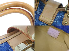 Load image into Gallery viewer, LOUIS VUITTON ルイ・ヴィトン ハンドバッグ プレオウンド プリーティ モノグラムデニム M95020 ゴールド金具 美品 中古 54320