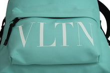 Load image into Gallery viewer, VALENTINO ヴァレンティノ リュック VLTN バックパック ブルー ナイロン WY2B0993YHST01 シルバー金具 良品 中古 54369