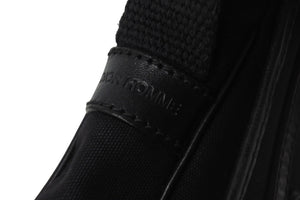 DIOR HOMME ディオールオム ショルダーバッグ ブラック キャンバス レザー 175-BM-0086 シルバー金具 良品 中古 54371