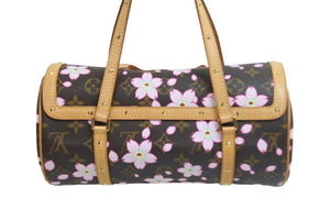 LOUIS VUITTON ルイヴィトン モノグラム チェリーブロッサム パピヨン ブラウン M92009 美品 中古 54372