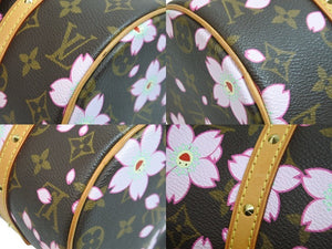 LOUIS VUITTON ルイヴィトン モノグラム チェリーブロッサム パピヨン ブラウン M92009 美品 中古 54372