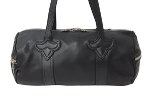 CHROME HEARTS クロムハーツ ボストンバッグ タイニーダッフル ダガージップ レザー ブラック シルバー金具 美品 中古 54375