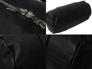 CHROME HEARTS クロムハーツ ボストンバッグ タイニーダッフル ダガージップ レザー ブラック シルバー金具 美品 中古 54375