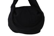 Load image into Gallery viewer, 極美品 CELINE セリーヌ ロゴ ミディアム スウェット ショルダーバッグ ブラック 110201EKO シルバー金具 中古 54385