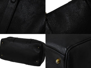 CHANEL シャネル ミニボストンバッグ ショルダーバッグ 2WAY ココマーク キャビアスキン ブラック ゴールド金具 美品 中古 54397