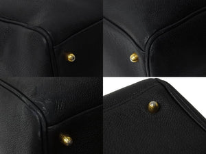 CHANEL シャネル ミニボストンバッグ ショルダーバッグ 2WAY ココマーク キャビアスキン ブラック ゴールド金具 美品 中古 54397