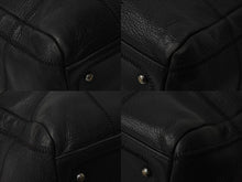 Load image into Gallery viewer, CHANEL シャネル チョコバー ハンドバッグ ミニボストンバッグ 8番台 A24184 ラムスキン ブラック シルバー 美品 中古 54400