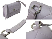 Load image into Gallery viewer, CHANEL シャネル マトラッセ ショルダーバッグ ココマーク 4番台 ラムスキン パープル シルバー金具 美品 中古 54401