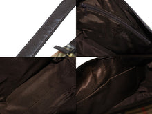 Load image into Gallery viewer, BURBERRY バーバリー セミショルダーバッグ ノバチェック キャンバスレザー ブラウン ベージュ ゴールド金具 美品 中古 54418