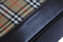 Load image into Gallery viewer, BURBERRY バーバリー セミショルダーバッグ ノバチェック キャンバスレザー ブラウン ベージュ ゴールド金具 美品 中古 54418