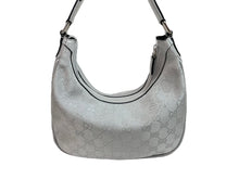 Load image into Gallery viewer, GUCCI グッチ ハンドバッグ ワンショルダーバッグ GGスプリーム 263757 524947 シルバー レザー GGキャンバス 美品 中古 54420