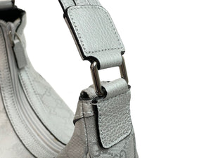 GUCCI グッチ ハンドバッグ ワンショルダーバッグ GGスプリーム 263757 524947 シルバー レザー GGキャンバス 美品 中古 54420