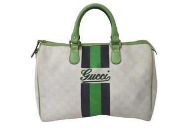 GUCCI グッチ ハンドバッグ ミニボストンバッグ 189895 GG 491403 JOYライン GGスプリームキャンバス シルバー金具 良品 中古 54430