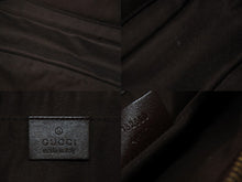 Load image into Gallery viewer, GUCCI グッチ クラッチバッグ セカンドバッグ GG柄 シマ ブラウン レザー 152600 シルバー金具 中古 54438