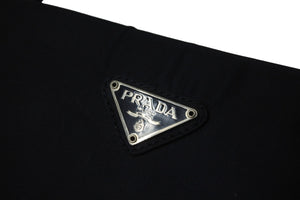 PRADA プラダ トートバッグ ネイビー ナイロン トライアングルロゴ イタリア製シルバー金具 中古 54440 