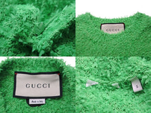 画像をギャラリービューアに読み込む, 極美品 GUCCI グッチ クロップドニット グリーン GGロゴ刺繍 品質タグなし サイズS 中古 54460 