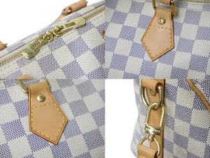 極美品 ルイヴィトン ダミエ・アズール LOUIS VUITTON スピーディバンドリエール25 N41374 中古 54461