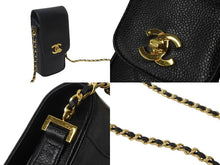 Load image into Gallery viewer, CHANEL シャネル ショルダー 縦長 キャビアスキン 3番台 KB ミニマトラッセ 携帯ケース バッグ 美品 中古 54464