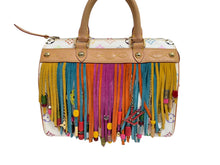 Load image into Gallery viewer, 極美品 LOUIS VUITTON ルイヴィトン 村上隆 ハンドバッグ スピーディ25 フラーンジュ モノグラムマルチ M40113 ブロン 中古 54465