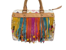 Load image into Gallery viewer, 極美品 LOUIS VUITTON ルイヴィトン 村上隆 ハンドバッグ スピーディ25 フラーンジュ モノグラムマルチ M40113 ブロン 中古 54465