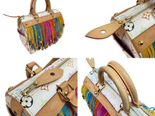 Load image into Gallery viewer, 極美品 LOUIS VUITTON ルイヴィトン 村上隆 ハンドバッグ スピーディ25 フラーンジュ モノグラムマルチ M40113 ブロン 中古 54465