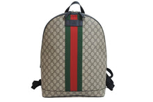 画像をギャラリービューアに読み込む, 極美品 GUCCI グッチ リュック ウェブ GGスプリーム バックパック GGスプリーム キャンバス 443805 001998 シルバー金具 中古 54469 