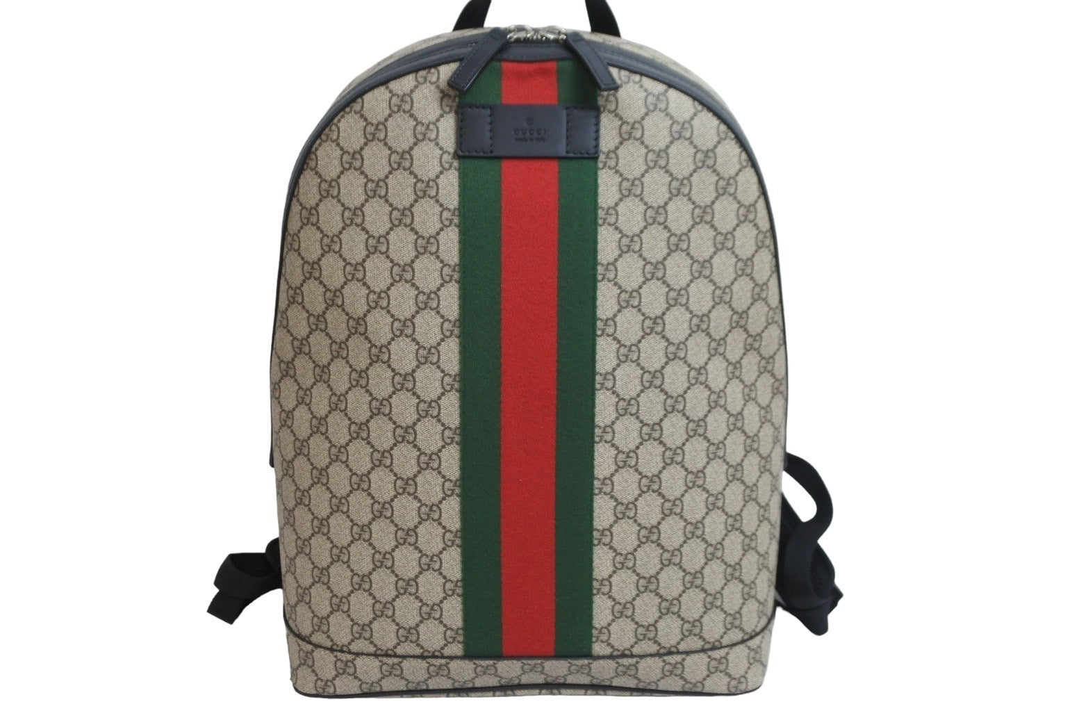 極美品 GUCCI グッチ リュック ウェブ GGスプリーム バックパック GG