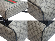 画像をギャラリービューアに読み込む, 極美品 GUCCI グッチ リュック ウェブ GGスプリーム バックパック GGスプリーム キャンバス 443805 001998 シルバー金具 中古 54469 