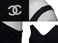 Load image into Gallery viewer, CHANEL シャネル スイムウェア 水着 ココマーク ネイビー ナイロン スパンデックス サイズ42 美品 中古 54475