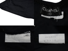 Load image into Gallery viewer, CHANEL シャネル スイムウェア 水着 ココマーク ネイビー ナイロン スパンデックス サイズ42 美品 中古 54475