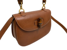 Load image into Gallery viewer, GUCCI グッチ バンブー 2WAYバッグ ハンドバッグ ショルダーバッグ 000 01 0633 レザー ブラウン ゴールド金具 美品 中古 54476