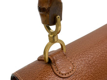 Load image into Gallery viewer, GUCCI グッチ バンブー 2WAYバッグ ハンドバッグ ショルダーバッグ 000 01 0633 レザー ブラウン ゴールド金具 美品 中古 54476