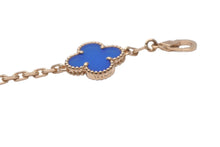 Load image into Gallery viewer, 新品未使用 Van Cleef &amp; Arpels ヴァンクリーフ＆アーペル ヴィンテージアルハンブラ VCARP34900 ブルーアゲート YG 18K 54478