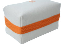 Load image into Gallery viewer, 新品同様 HERMES エルメス ハンドバッグ ブリッドアブラックＧＭ ジグザグ ベージュ系 オレンジ系 シルバー金具 中古 54485