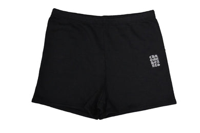 ChromeHearts クロムハーツ ショーツ パンツ CHクロス ロゴ 刺繍 USA製 コットン ブラック ホワイト サイズS 美品 中古 54494