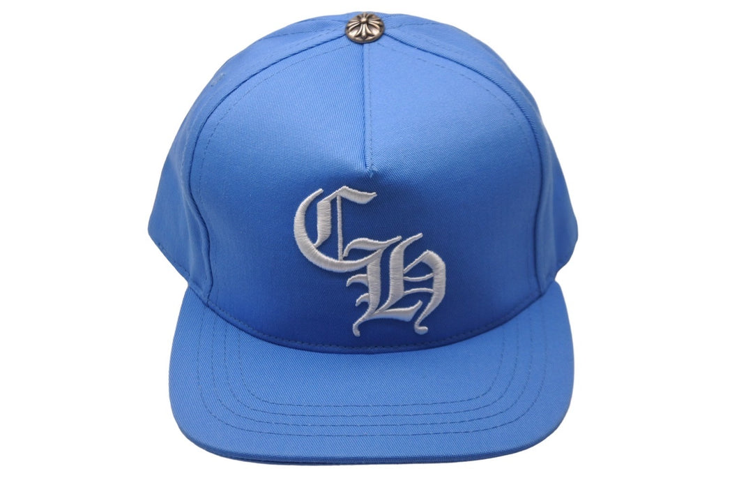 新品未使用 CHROME HEARTS クロムハーツ ベースボールキャップ CHキャップ ブルー ピンク シルバー925 フリー 中古 54499